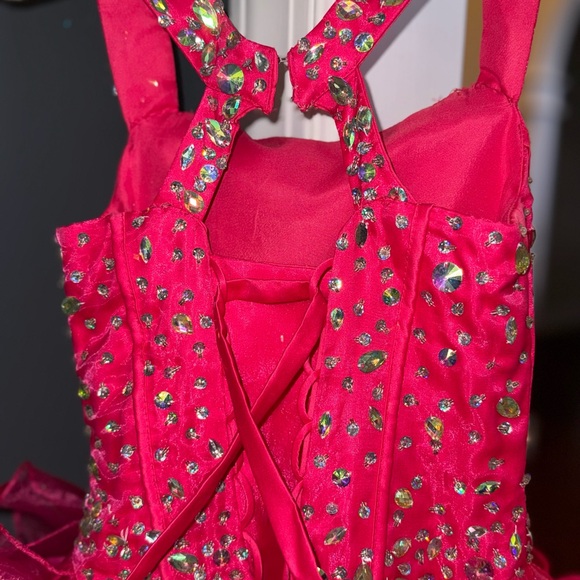 Pink Rhinestone Embellished Dress - Picture 7 of 9